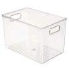 Bathroom Organizers * | Idesign Linus Binz 12 In. X 8 In. X 8 In. In Clear