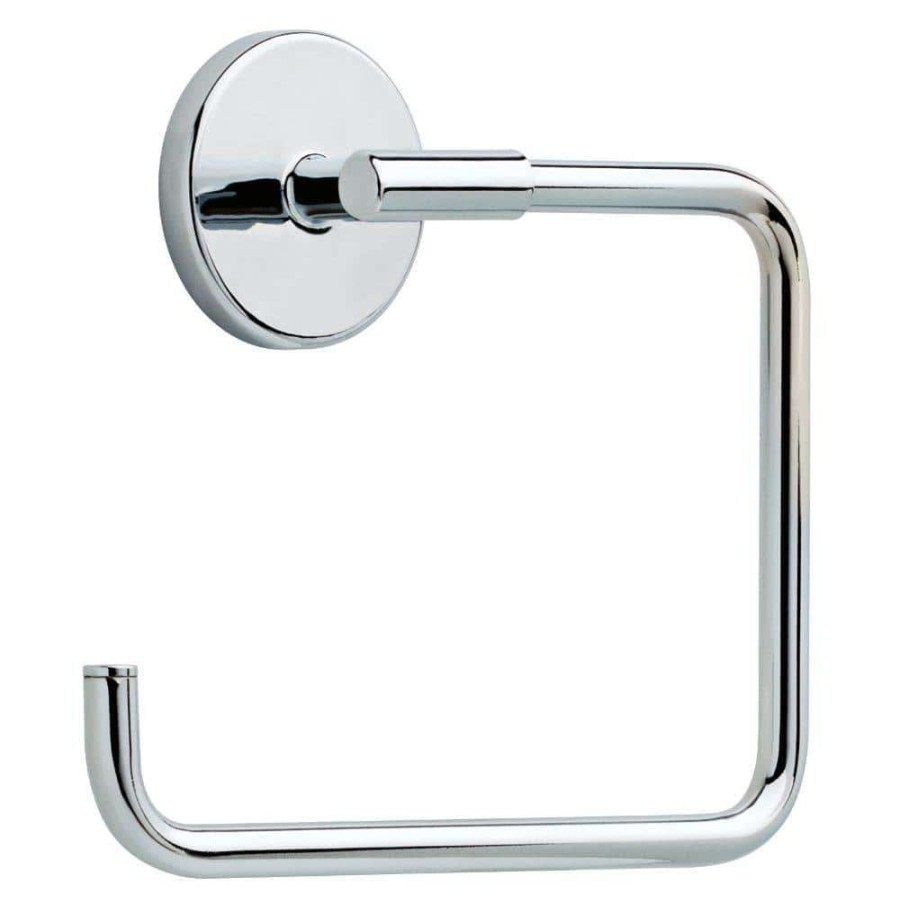 Bathroom Hardware * | Delta Lyndall Towel Ring In Chrome