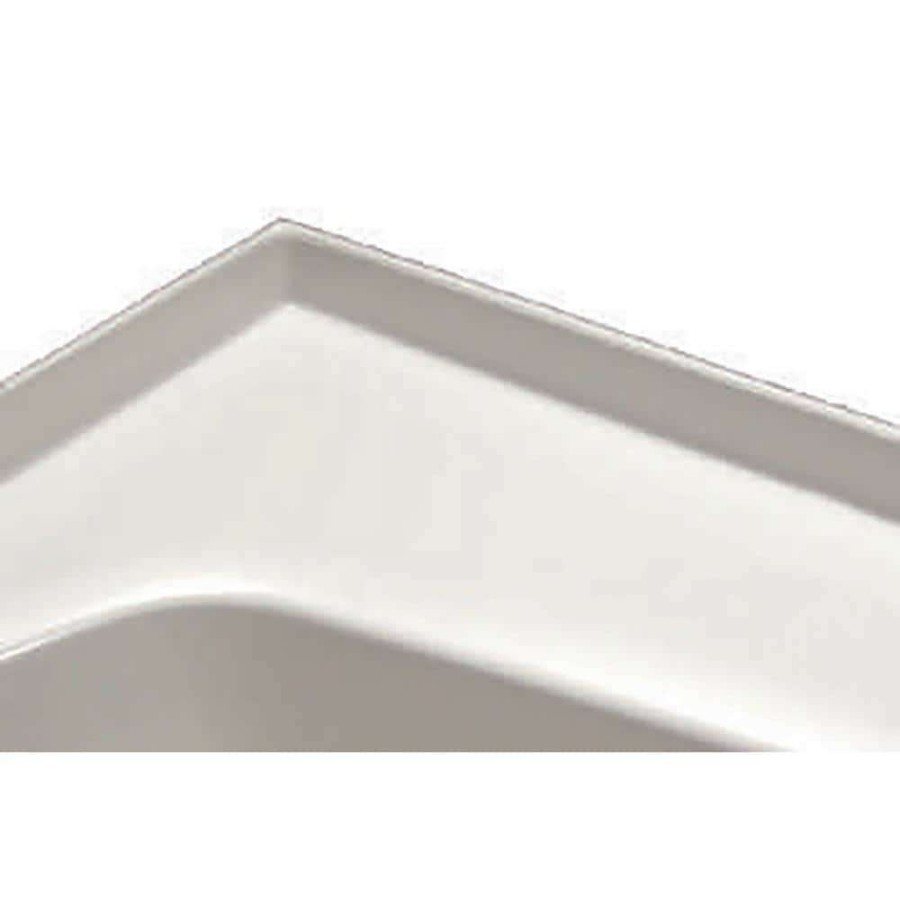 Bathtub Accessories * | Hydro Systems 2-Side Integral Tile Flange In White