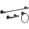 Bathroom Hardware * | Delta Porter 3-Piece Bath Hardware Set With Towel Ring Toilet Paper Holder And 24 In. Towel Bar In Oil Rubbed Bronze