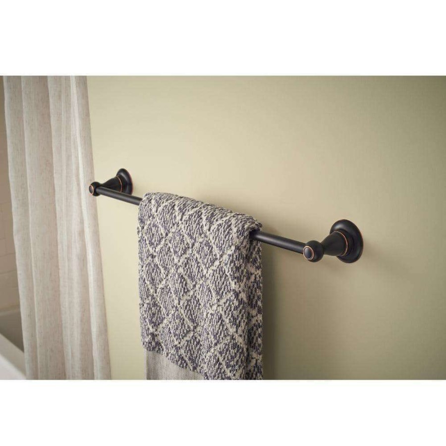 Bathroom Hardware * | Delta Porter 3-Piece Bath Hardware Set With Towel Ring Toilet Paper Holder And 24 In. Towel Bar In Oil Rubbed Bronze