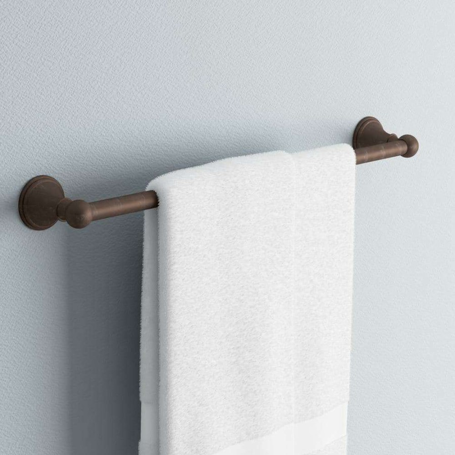 Bathroom Hardware * | Delta Crestfield 24 In. Towel Bar In Venetian Bronze