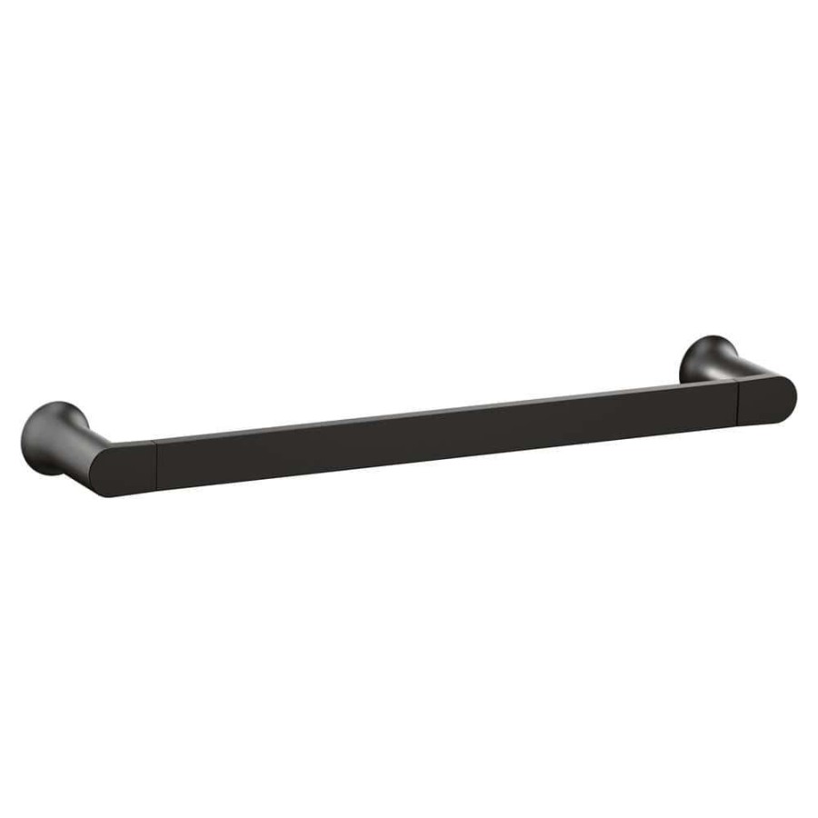 Bathroom Hardware * | Moen Genta Lx 18 In. Towel Bar In Matte Black