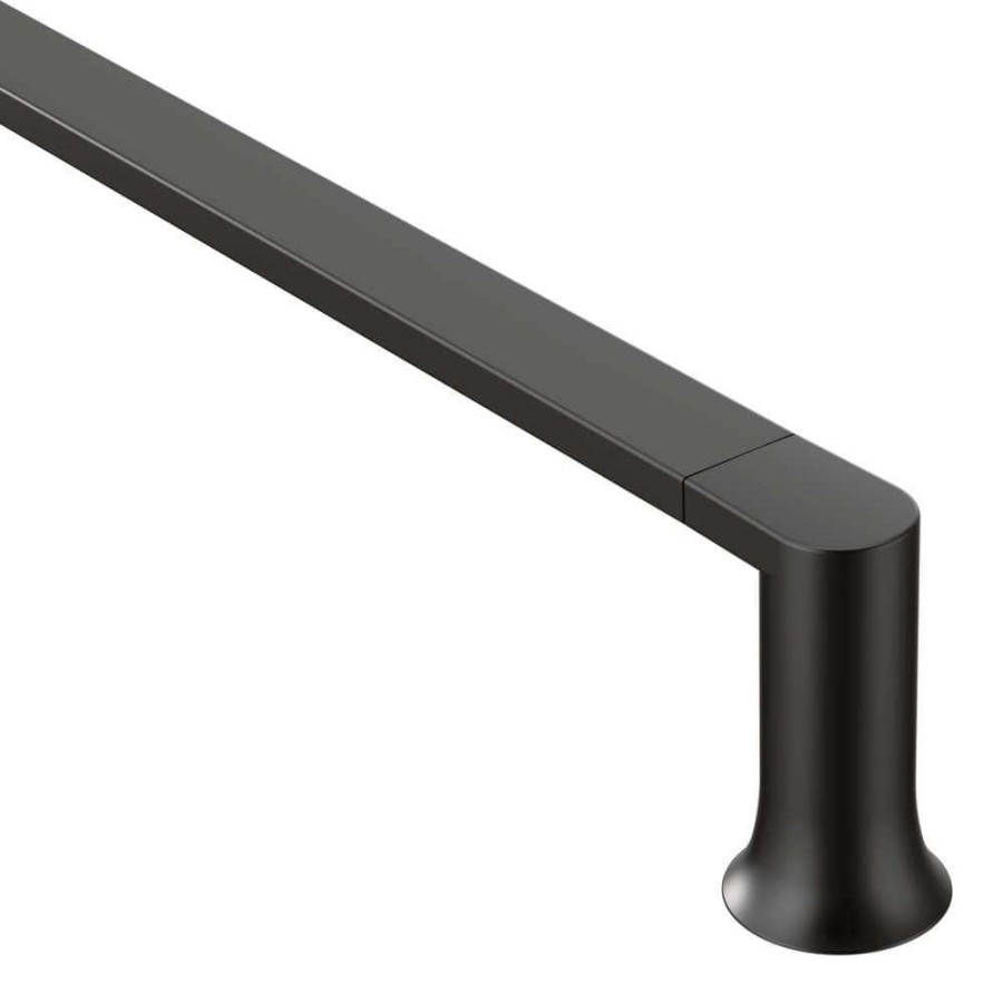 Bathroom Hardware * | Moen Genta Lx 18 In. Towel Bar In Matte Black