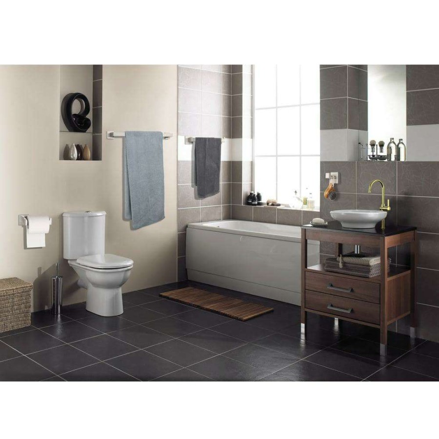 Bathroom Decor * | Casainc 4-Piece Bath Accessory Set With Wall Mounted Bar Set In Brushed