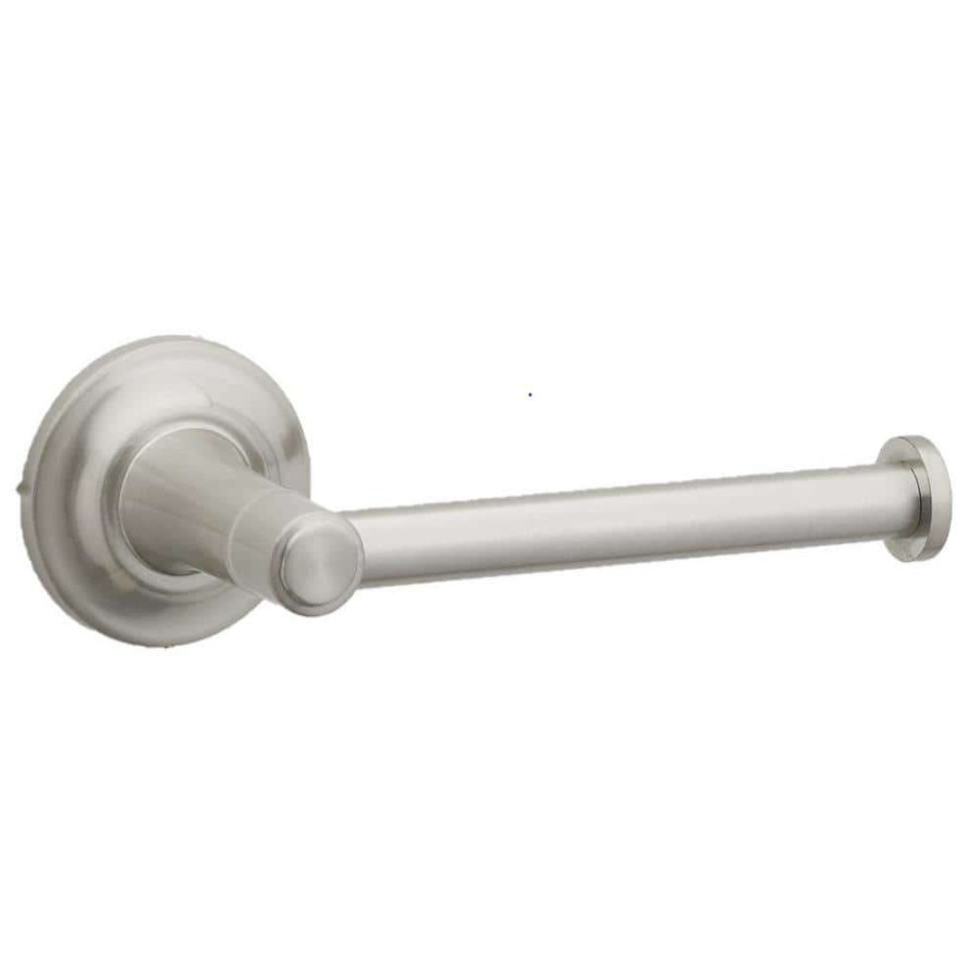 Bathroom Hardware * | Glacier Bay Cooperton Single Post Toilet Paper Holder In Brushed Nickel