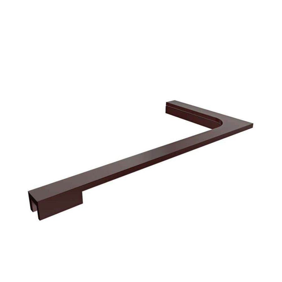 Bathtub Accessories * | Dreamline 12 In. L-Bar Support Bracket (Right Wall Installation) For 10 Mm (3/8 In.) Glass In Oil Rubbed Bronze