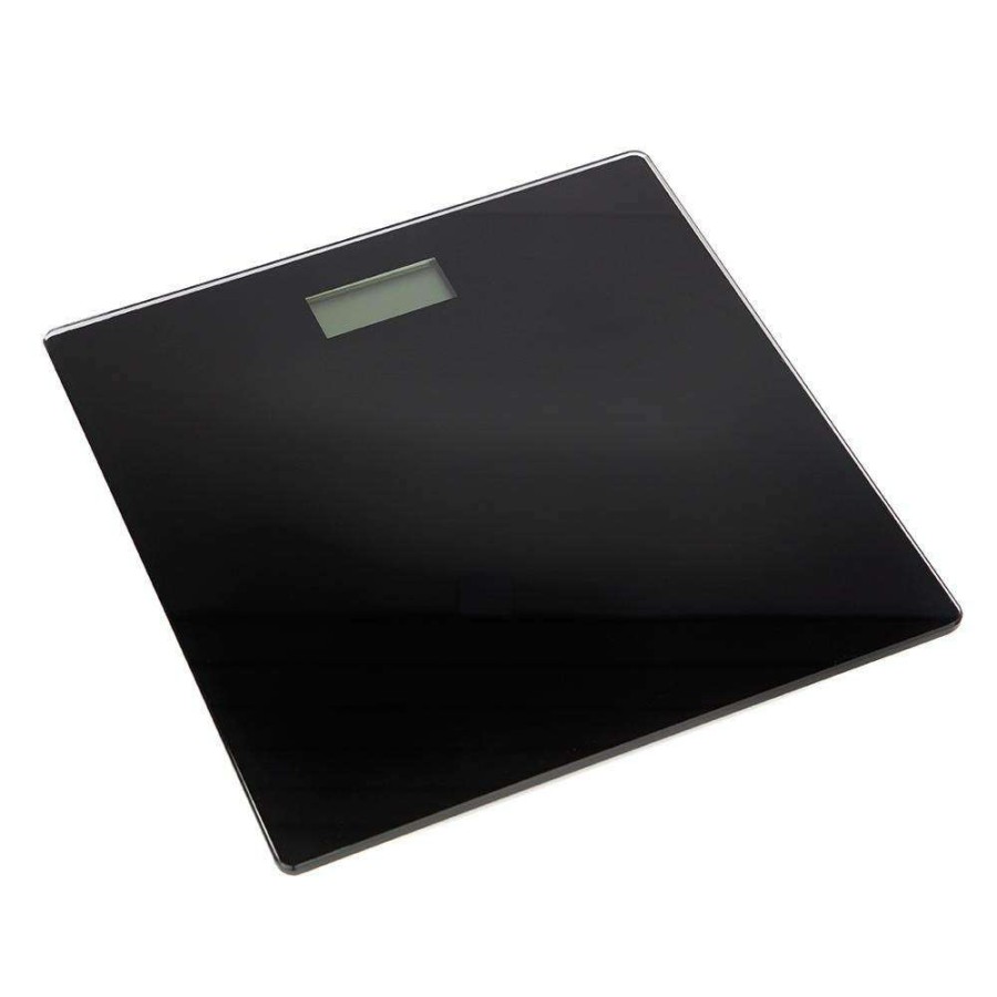 Bathroom Scales * | Unbranded Contemporary Sleek Lcd Bathroom Scale In Black