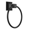 Bathroom Hardware * | Glacier Bay Lorent Towel Ring In Matte Black