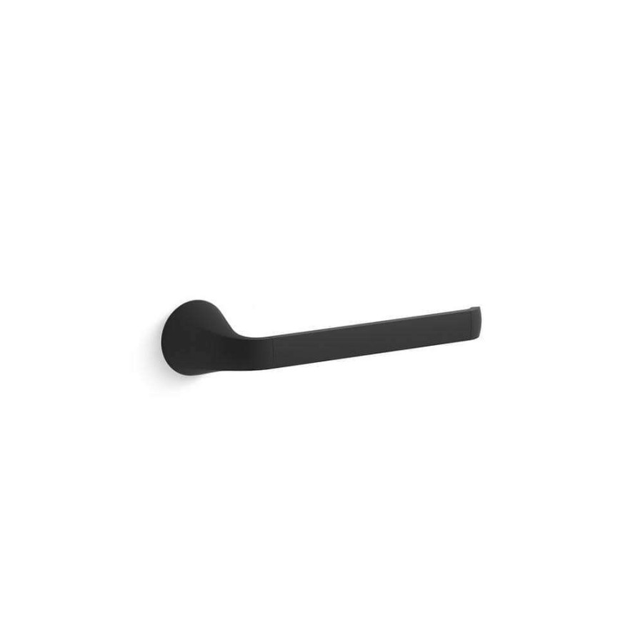 Bathroom Hardware * | Kohler Cursiva Towel Arm In Matte Black