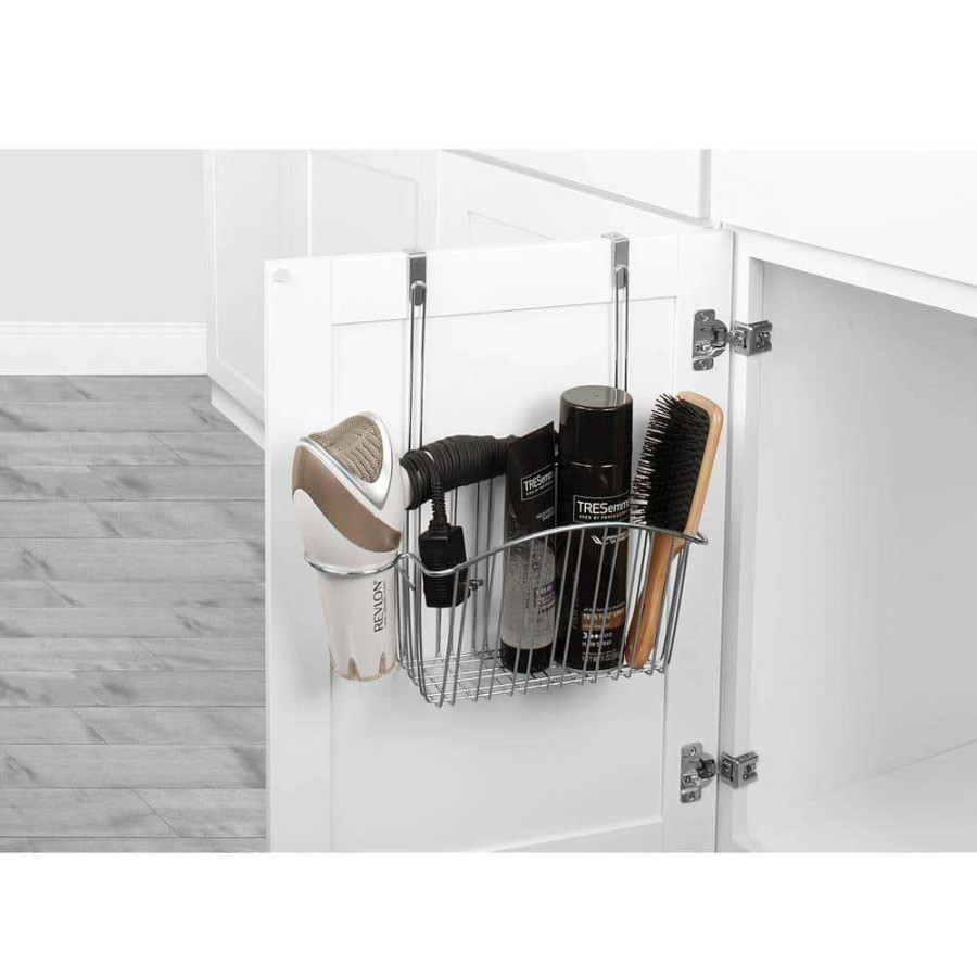 Bathroom Organizers * | Spectrum Contempo 13.75 In. W Over The Cabinet Styling Center In Chrome