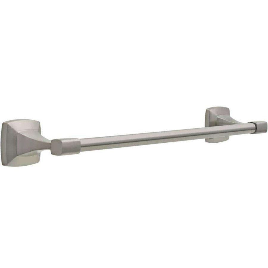 Bathroom Hardware * | Delta Portwood 18 In. Towel Bar In Spotshield Brushed Nickel