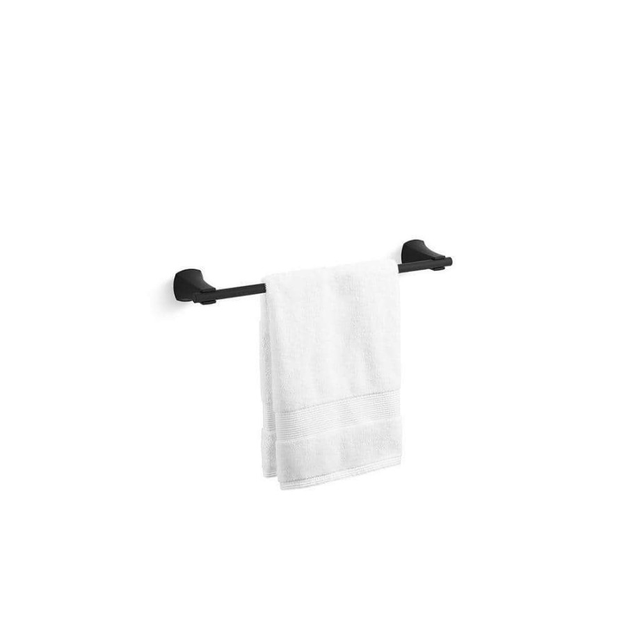 Bathroom Hardware * | Kohler Rubicon 18 In. Towel Bar In Matte Black