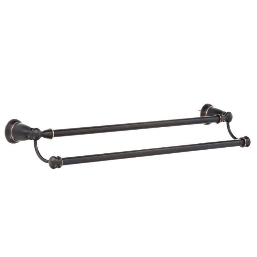 Bathroom Hardware * | Moen Banbury 24 In. Double Towel Bar In Mediterranean Bronze