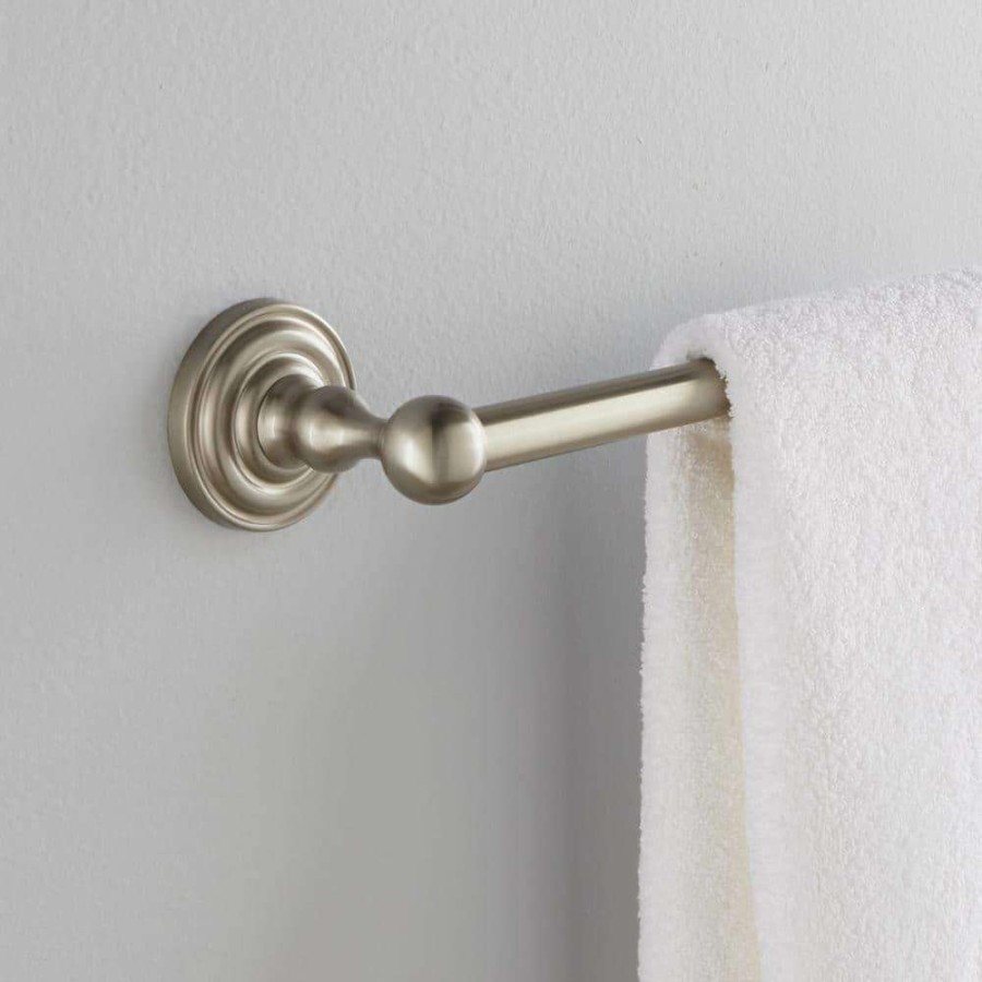 Bathroom Hardware * | Delta Greenwich 24 In. Towel Bar In Spotshield Brushed Nickel