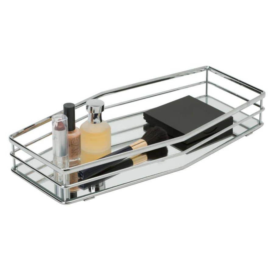 Bathroom Organizers * | Home Details Double Rail Design Mirror Vanity Tray