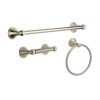 Bathroom Hardware * | Delta Crestfield 3-Piece Bath Hardware Set With Towel Ring Toilet Paper Holder And 24 In. Towel Bar In Brushed Nickel