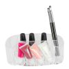 Bathroom Organizers * | Home Basics Oval Cosmetic Organizer In Clear