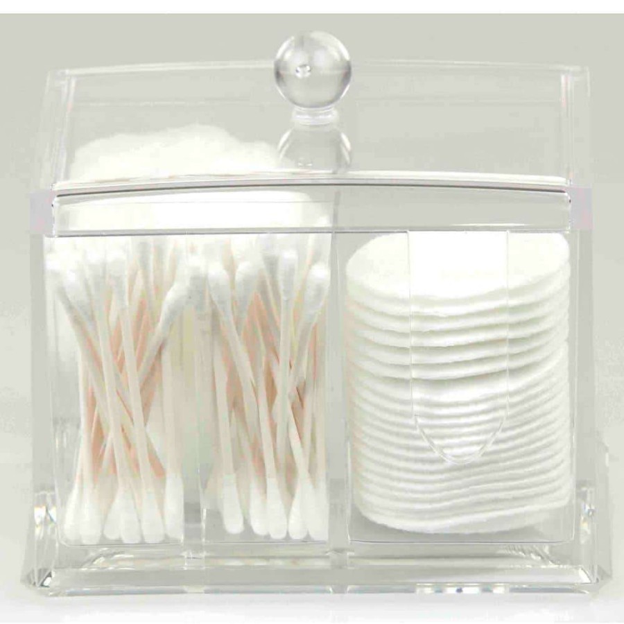 Bathroom Organizers * | Home Basics 5.5 In. X 4.25 In. X 3.62 In. Clear Cosmetic Organizer