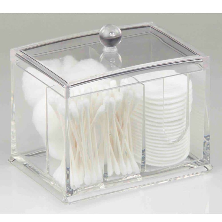 Bathroom Organizers * | Home Basics 5.5 In. X 4.25 In. X 3.62 In. Clear Cosmetic Organizer