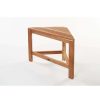 Bathtub Accessories * | Unbranded 24 In. W Gala Corner Bathroom Shower Bench In Natural Teak