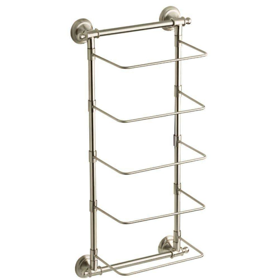 Bathroom Hardware * | Delta 5-Bar Wall-Mounted Towel Rack In Spotshield Brushed Nickel