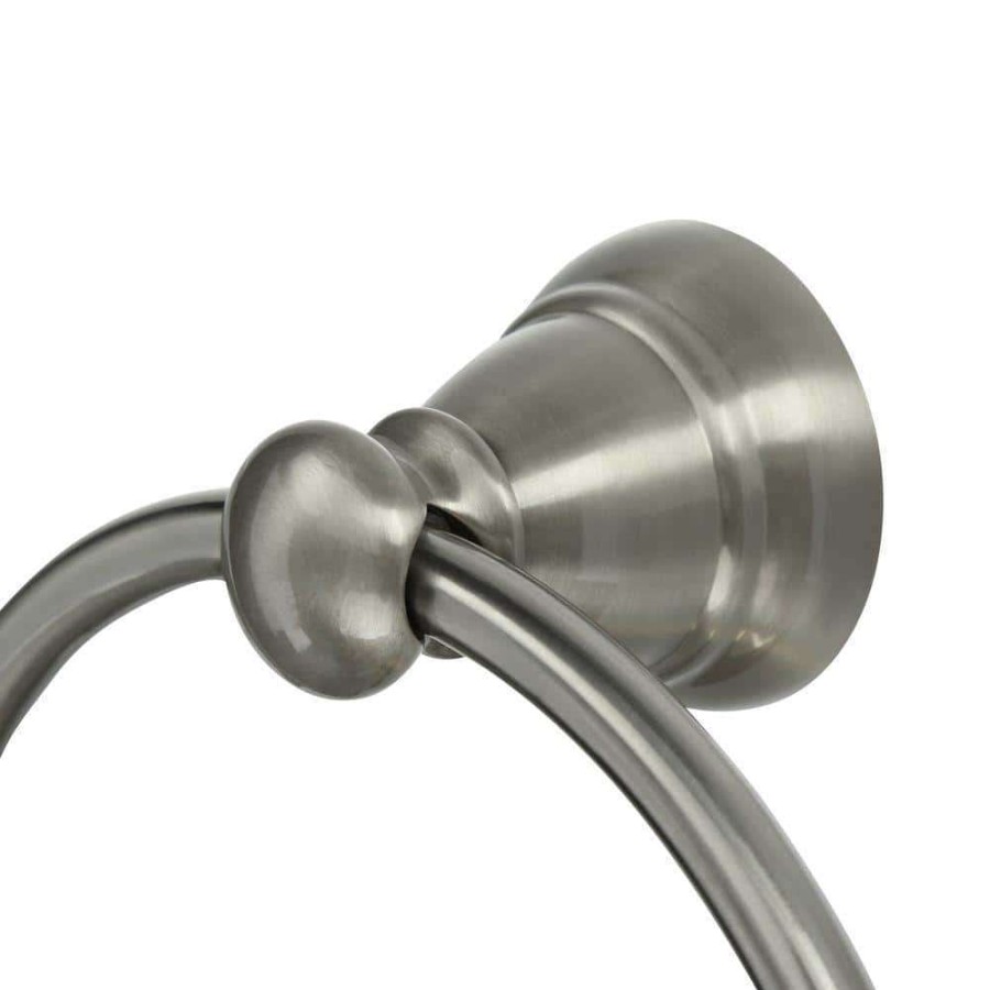 Bathroom Hardware * | Moen Banbury Towel Ring In Spot Resist Brushed Nickel