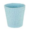 Bathroom Decor * | Household Essentials Wicker Waste Basket In Blue Hyacinth