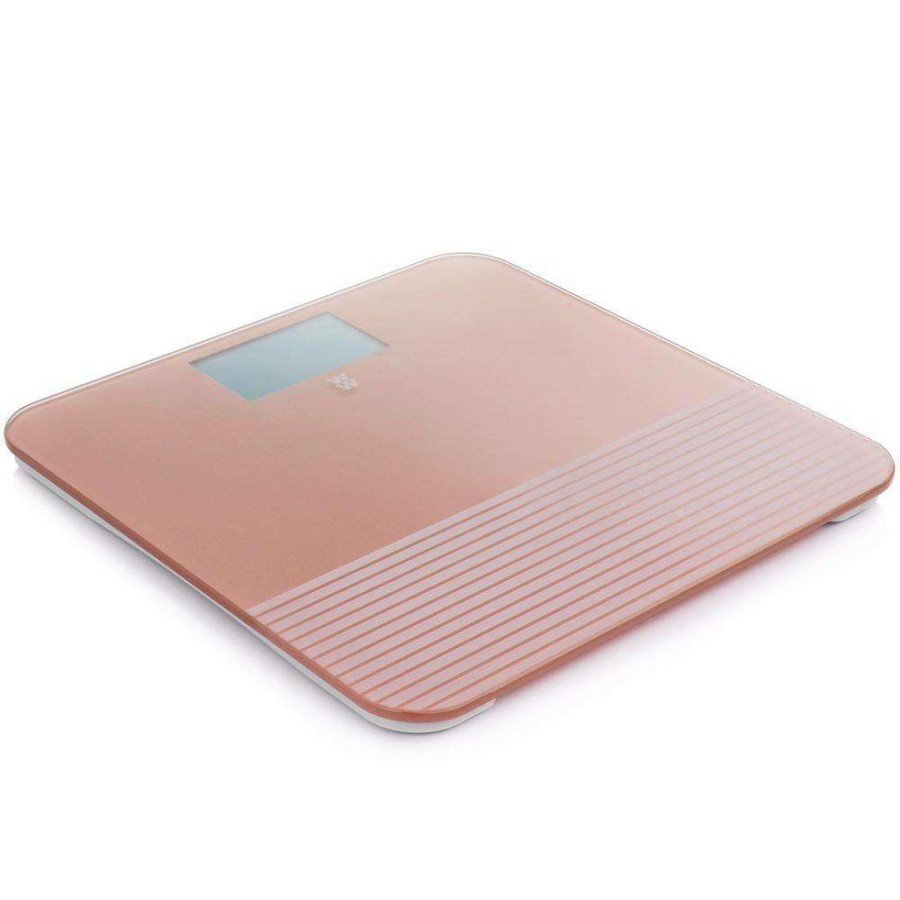 Bathroom Scales * | Weight Watchers By Conair Textured Finish Digital Glass Bodyweight Scale In Rose